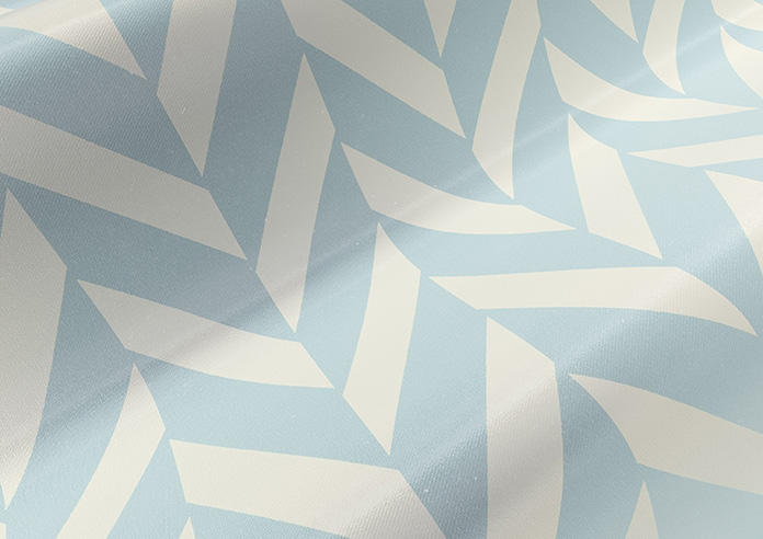 Chevron Stripe, Light Blue - Made to Measure Curtains - Image 4